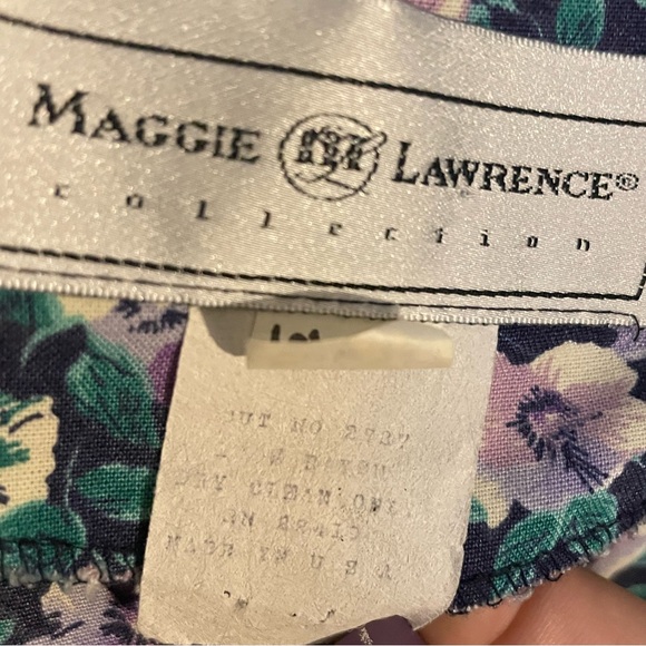 Vintage Maggie Lawerence floral with peplum dress 16 - Picture 3 of 3